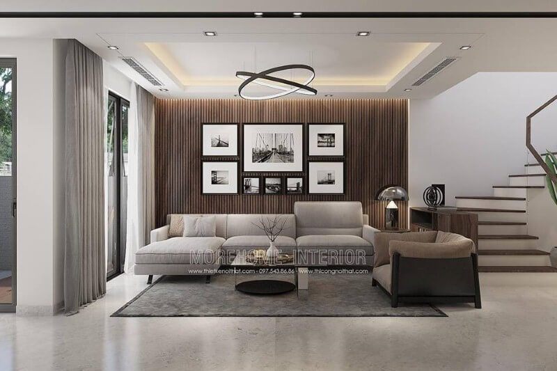 Bộ tranh phong cảnh8 ảnh điểm nhấn đẹp sang trọng cho tường phòng khách.