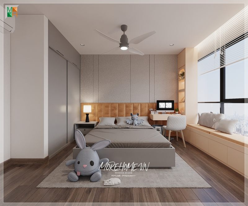 Tiện nghi và ấn tượng với mẫu tủ quần áo gỗ công nghiệp được thiết kế mang phong cách hiện đại.